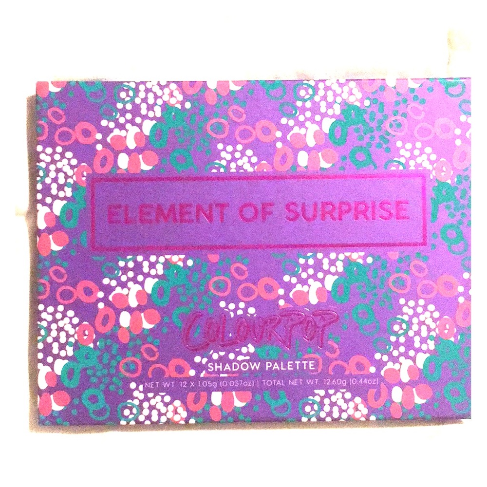Colour pop eyeshadow 12 piece palette